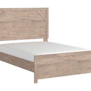 Senniberg - Light Brown/White - Full Panel Bed
