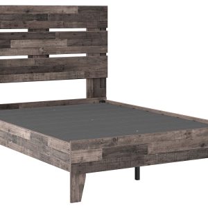 Neilsville - Multi Gray - Full Panel Platform Bed