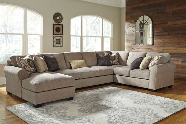 Pantomine - Driftwood - LAF Loveseat, Wedge, Armless Loveseat, RAF Corner Chaise Sectional