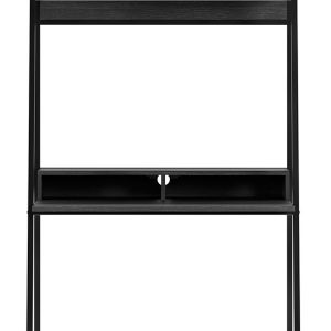 Yarlow - Black - Home Office Desk and Shelf - 1