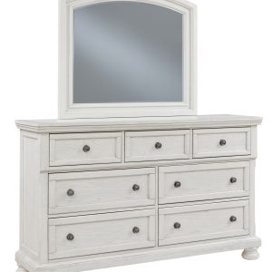 Robbinsdale - Antique White - Dresser, Mirror 1