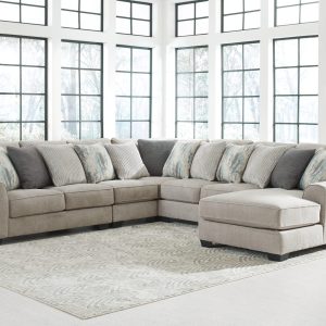 Ardsley - Pewter - Left Arm Facing Loveseat, Armless Chair, Wedge, Armless Loveseat, Right Arm Facing Corner Chaise Sectional