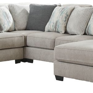 Ardsley - Pewter - Left Arm Facing Loveseat, Wedge, Armless Loveseat, Right Arm Facing Corner Chaise Sectional