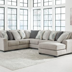 Ardsley - Pewter - Left Arm Facing Loveseat, Wedge, Armless Loveseat, Right Arm Facing Corner Chaise Sectional