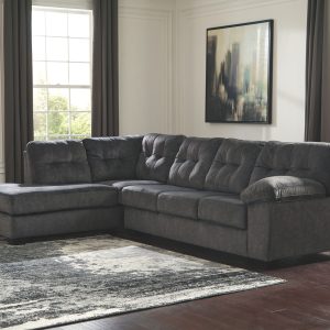 Accrington - Granite - Sleeper Sectional with Chaise