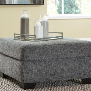 Dalhart - Charcoal - Oversized Accent Ottoman 1