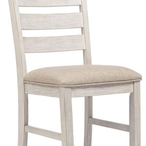 Skempton - White/Light Brown - Dining UPH Side Chair (2/CN)