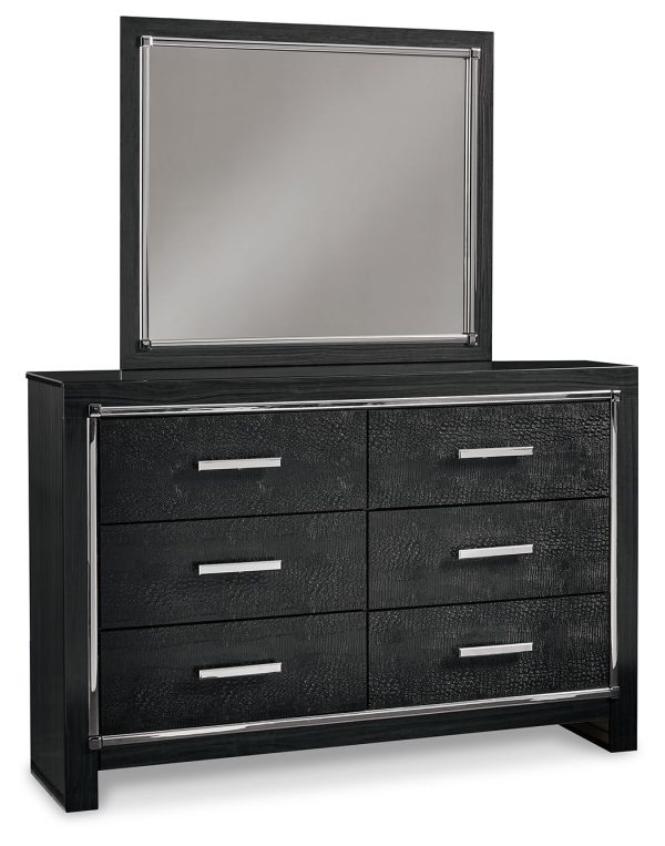 Kaydell - Black - Dresser, Mirror