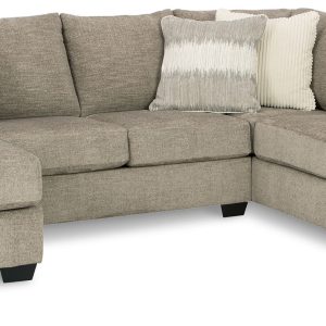 Creswell - Stone - Left Arm Facing Sofa Chaise 2 Pc Sectional