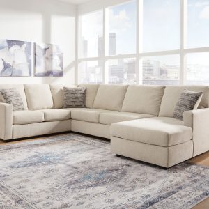 Edenfield - Linen - Left Arm Facing Sofa With Corner Wedge 3 Pc Sectional