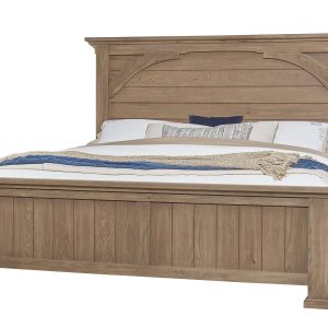 Vista - Queen Mansion Bed - Natural Oak