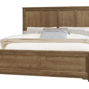 Crafted Cherry - Ben's 6 Panel King Bed - Meduim Cherry