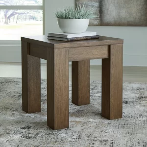 Rosswain - Warm Brown - Square End Table - 4