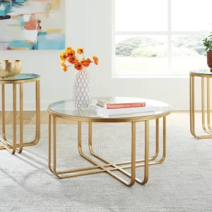 Milloton - Gold - Occasional Table Set (Set of 3) - 1