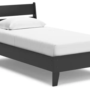 Socalle – Black – Twin Panel Platform Bed